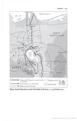خريطة توضح العمليات العسكرية الإسرائيلية في سيناء من 17-19 أكتوبر 1973.