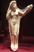 Aphrodite sculpture from Begram, c. 1st century AD, Plaster, National Museum of Afghanistan.