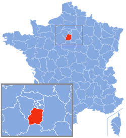 Location of Essonne in France