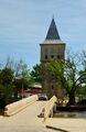 Fatih Bridge over the Tunca River, with the Kasr-ı Adalet (Justice Pavilion) tower seen in the background