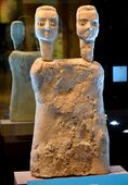 Two-headed statue from the Jordan Museum