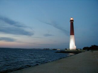 Sunrise at Barnegat Lighthouse on Long Beach Island, May 2006