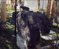 شواهد القبور برأس جدي