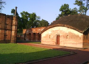 Bengal roof on the Tomb of Fateh Khan in Gaur