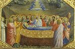 Angelico, predella dell'annunciazione 05 dormitio virginis.JPG