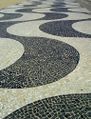The Copacabana beach sidewalk pavement in Rio de Janeiro, البرازيل