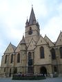 Evangelical Cathedral of Sibiu - 14th century. 73,6m high, with a clock tower.