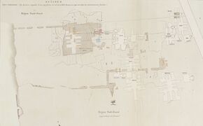 The northwest area of the Nécropole Phénicienne, showing Magharet Abloun and the tomb of Eshmunazar II