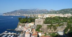 Vesuvius overlooking Sorrento and the Bay of Naples