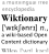Wiktionary