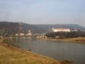 Děčín Castle above the Elbe River