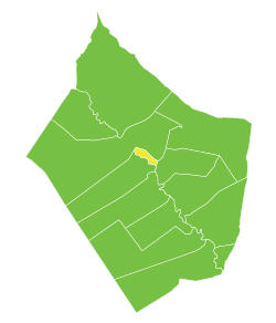 موقع ناحية خشام في محافظة دير الزور