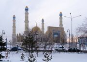 Nauan Hazrat Mosque building in central Kokshetau, completed in 2015