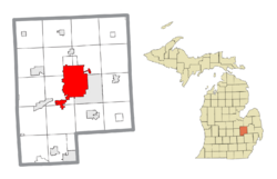 Location within Genesee County