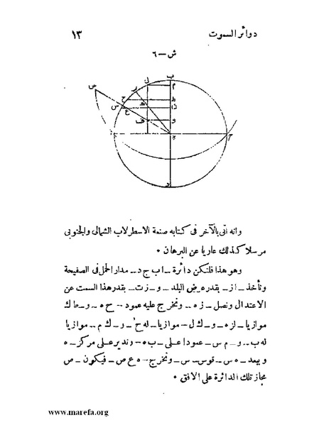 ملف:رسالة دوائر السموت في الأسطرلاب.pdf