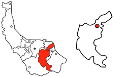 موقع محافظة گيلان ومقاطعة لاهيجان.